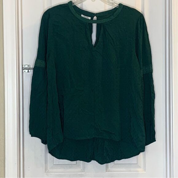 Maurices  Green Long Sleeve Blouse Size Large - Picture 1 of 11